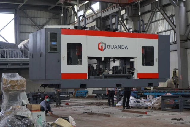 Installation of Guanda beam drilling machine in the factory.