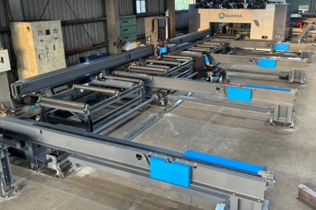 Overview of automated steel fabrication machinery, demonstrating Guanda International Machinery's precision engineering.