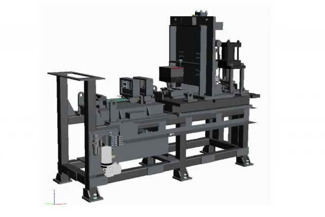 3D model of the STM machine, illustrating the detailed mechanical design by Guanda International Machinery.